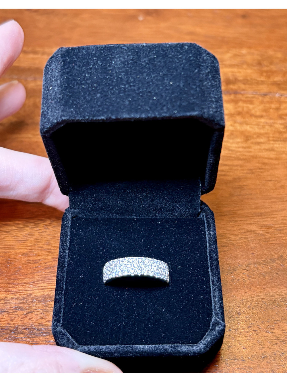 Women’s Half Eternal CZ Ring. Size 7.